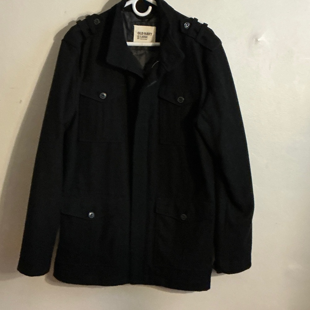 Old Navy Black Button-Up Jacket